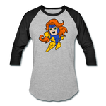 Character #16 Baseball T-Shirt - heather gray/black