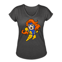 Character #16 Women's Tri-Blend V-Neck T-Shirt - deep heather