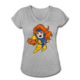 Character #16 Women's Tri-Blend V-Neck T-Shirt - heather gray