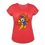 Character #16 Women's Tri-Blend V-Neck T-Shirt - heather red