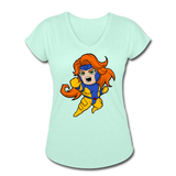 Character #16 Women's Tri-Blend V-Neck T-Shirt - mint