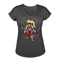 Character #17 Women's Tri-Blend V-Neck T-Shirt - deep heather
