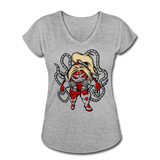Character #17 Women's Tri-Blend V-Neck T-Shirt - heather gray