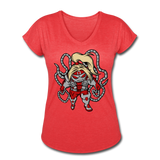 Character #17 Women's Tri-Blend V-Neck T-Shirt - heather red
