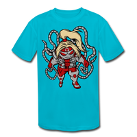 Character #17 Kids' Moisture Wicking Performance T-Shirt - turquoise