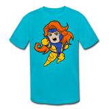 Character #16 Kids' Moisture Wicking Performance T-Shirt - turquoise