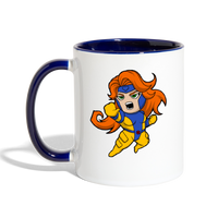Character #16 Contrast Coffee Mug - white/cobalt blue