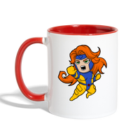 Character #16 Contrast Coffee Mug - white/red