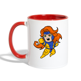 Character #16 Contrast Coffee Mug - white/red