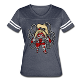Character #17 Women’s Vintage Sport T-Shirt - vintage navy/white