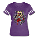 Character #17 Women’s Vintage Sport T-Shirt - vintage purple/white