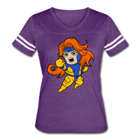 Character #16 Women’s Vintage Sport T-Shirt - vintage purple/white