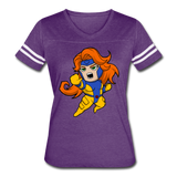 Character #16 Women’s Vintage Sport T-Shirt - vintage purple/white