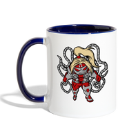 Character #17 Contrast Coffee Mug - white/cobalt blue