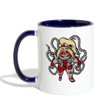 Character #17 Contrast Coffee Mug - white/cobalt blue