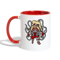 Character #17 Contrast Coffee Mug - white/red