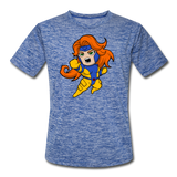 Character #16 Men’s Moisture Wicking Performance T-Shirt - heather blue