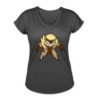 Character #18 Women's Tri-Blend V-Neck T-Shirt - deep heather