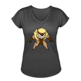 Character #18 Women's Tri-Blend V-Neck T-Shirt - deep heather