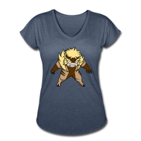 Character #18 Women's Tri-Blend V-Neck T-Shirt - navy heather