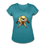 Character #18 Women's Tri-Blend V-Neck T-Shirt - heather turquoise