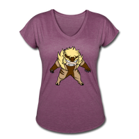 Character #18 Women's Tri-Blend V-Neck T-Shirt - heather plum