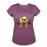 Character #18 Women's Tri-Blend V-Neck T-Shirt - heather plum