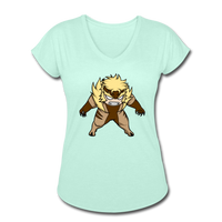 Character #18 Women's Tri-Blend V-Neck T-Shirt - mint