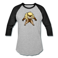 Character #18 Baseball T-Shirt - heather gray/black