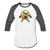 Character #18 Baseball T-Shirt - white/charcoal