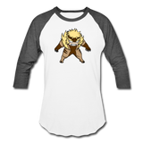 Character #18 Baseball T-Shirt - white/charcoal