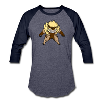 Character #18 Baseball T-Shirt - heather blue/navy