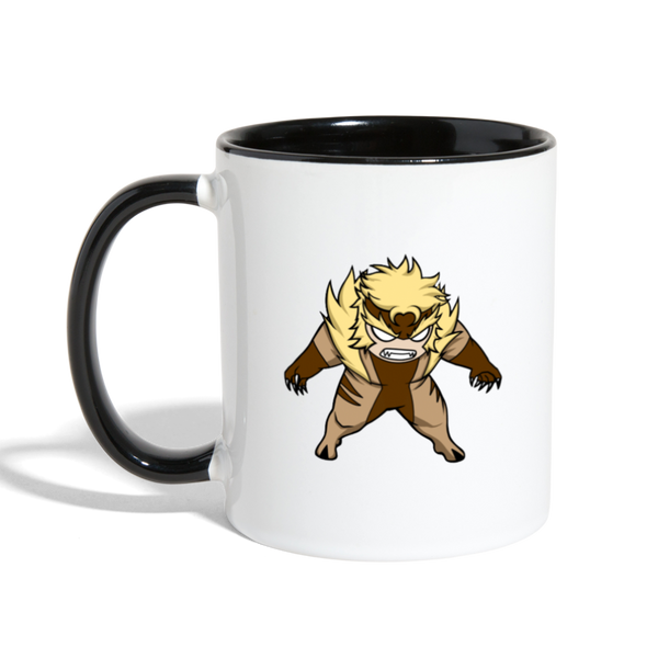 Character #18 Contrast Coffee Mug - white/black
