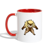 Character #18 Contrast Coffee Mug - white/red