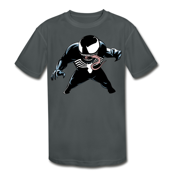 Character #19 Kids' Moisture Wicking Performance T-Shirt - charcoal