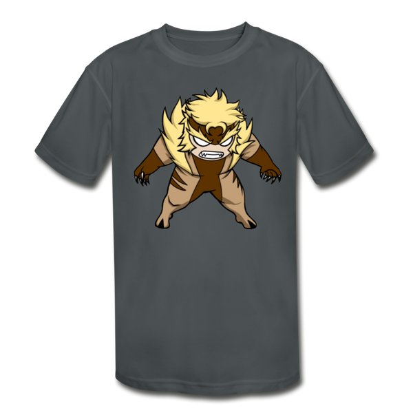 Character #18 Kids' Moisture Wicking Performance T-Shirt - charcoal