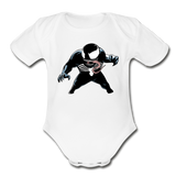 Character #19 Organic Short Sleeve Baby Bodysuit - white