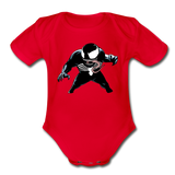 Character #19 Organic Short Sleeve Baby Bodysuit - red
