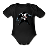 Character #19 Organic Short Sleeve Baby Bodysuit - black