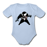 Character #19 Organic Short Sleeve Baby Bodysuit - sky