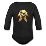 Character #18 Organic Long Sleeve Baby Bodysuit - black