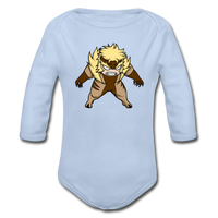 Character #18 Organic Long Sleeve Baby Bodysuit - sky