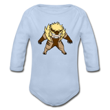 Character #18 Organic Long Sleeve Baby Bodysuit - sky