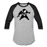 Character #19 Baseball T-Shirt - heather gray/black