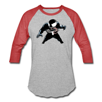 Character #19 Baseball T-Shirt - heather gray/red