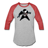 Character #19 Baseball T-Shirt - heather gray/red