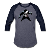 Character #19 Baseball T-Shirt - heather blue/navy