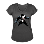 Character #19 Women's Tri-Blend V-Neck T-Shirt - deep heather