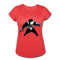 Character #19 Women's Tri-Blend V-Neck T-Shirt - heather red