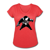 Character #19 Women's Tri-Blend V-Neck T-Shirt - heather red